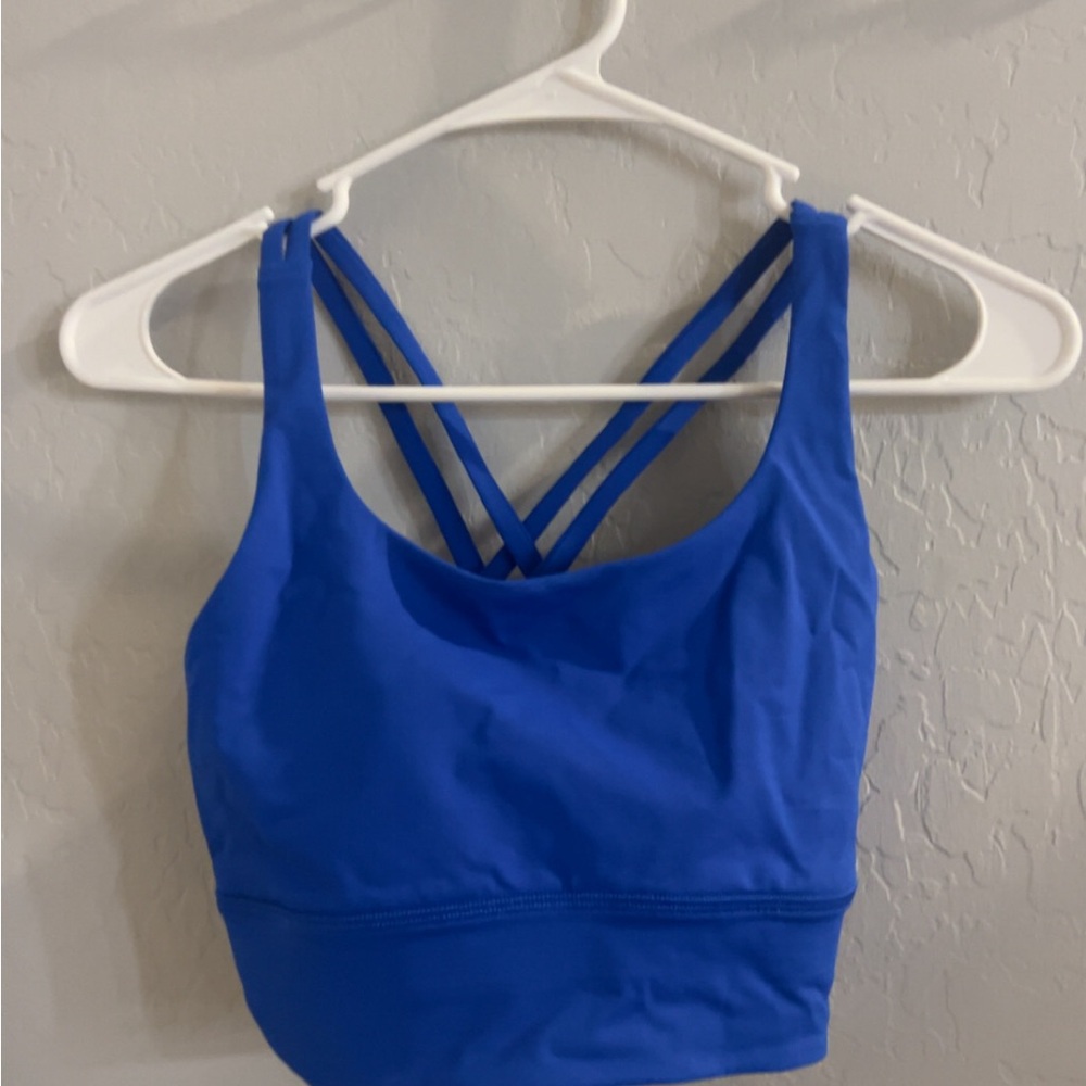 Lululemon Athletica Vibrant Blue Strappy Sports Bra